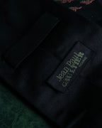 "JEAN PAUL GAULTIER" Leaf motif embroidered silk neck tie