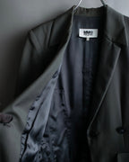 "MM6 MAISON MARGIELA" Wrap front oversized tailored jacket