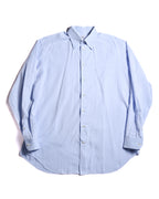 ARMANI COLLEZIONI/ Snap Button-down Oversized Dress Shirt Light Blue