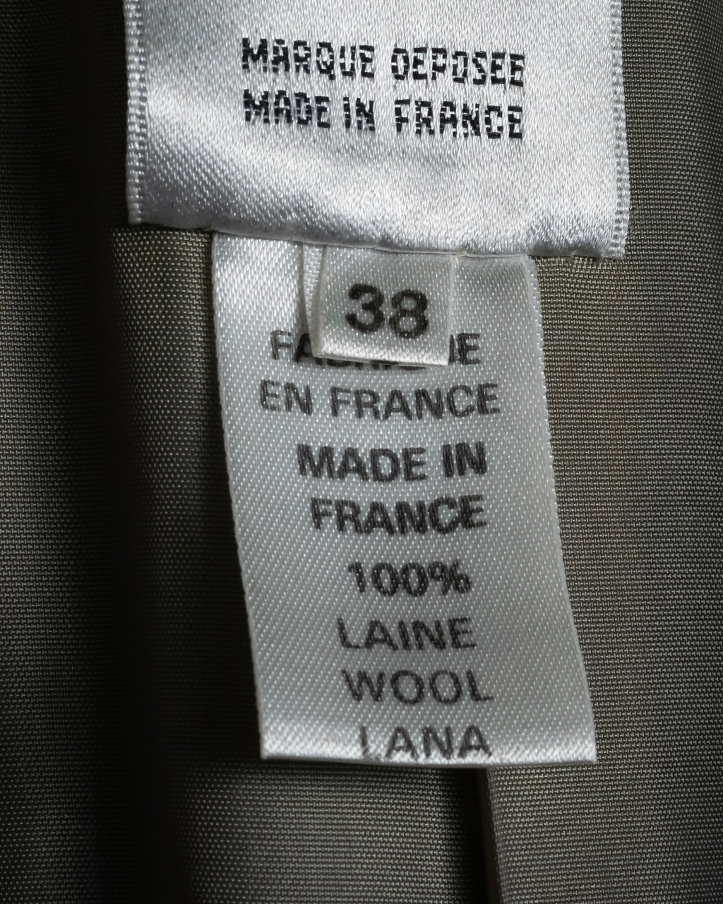 "CELINE" 90’s–00’s checked velvet collar coat