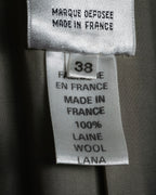 "CELINE" 90’s–00’s checked velvet collar coat