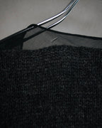 “DRIES VAN NOTEN” 90’s–Early 00’s Cashmere and silk layered belted cardigan