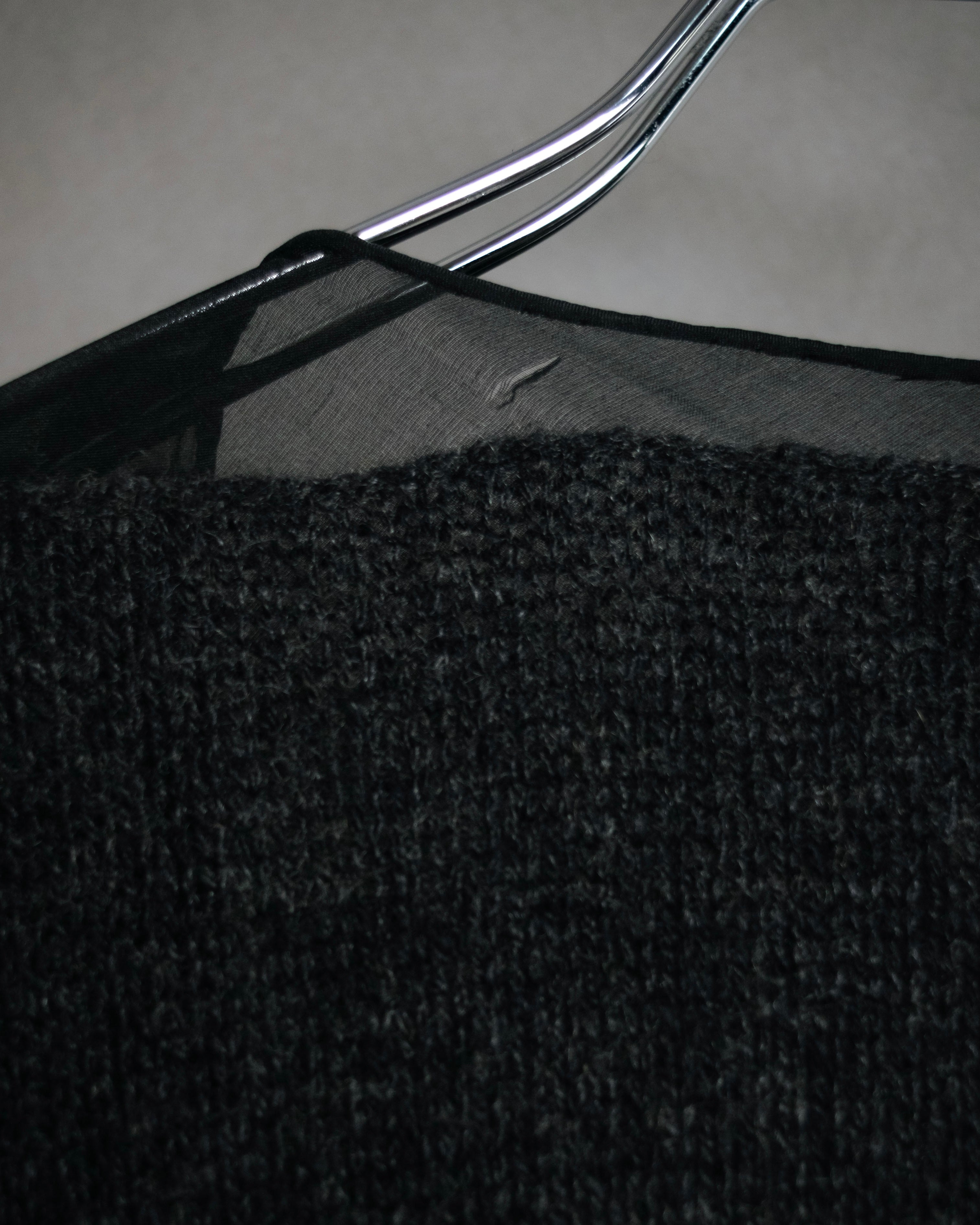 “DRIES VAN NOTEN” 90’s–Early 00’s Cashmere and silk layered belted cardigan