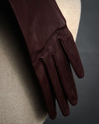 “Christian Dior” 1980’s-90’s Bow detailed leather gloves