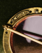 "Christian Dior" 70's-80's Vintage ornate jewel-embellished round sunglasses