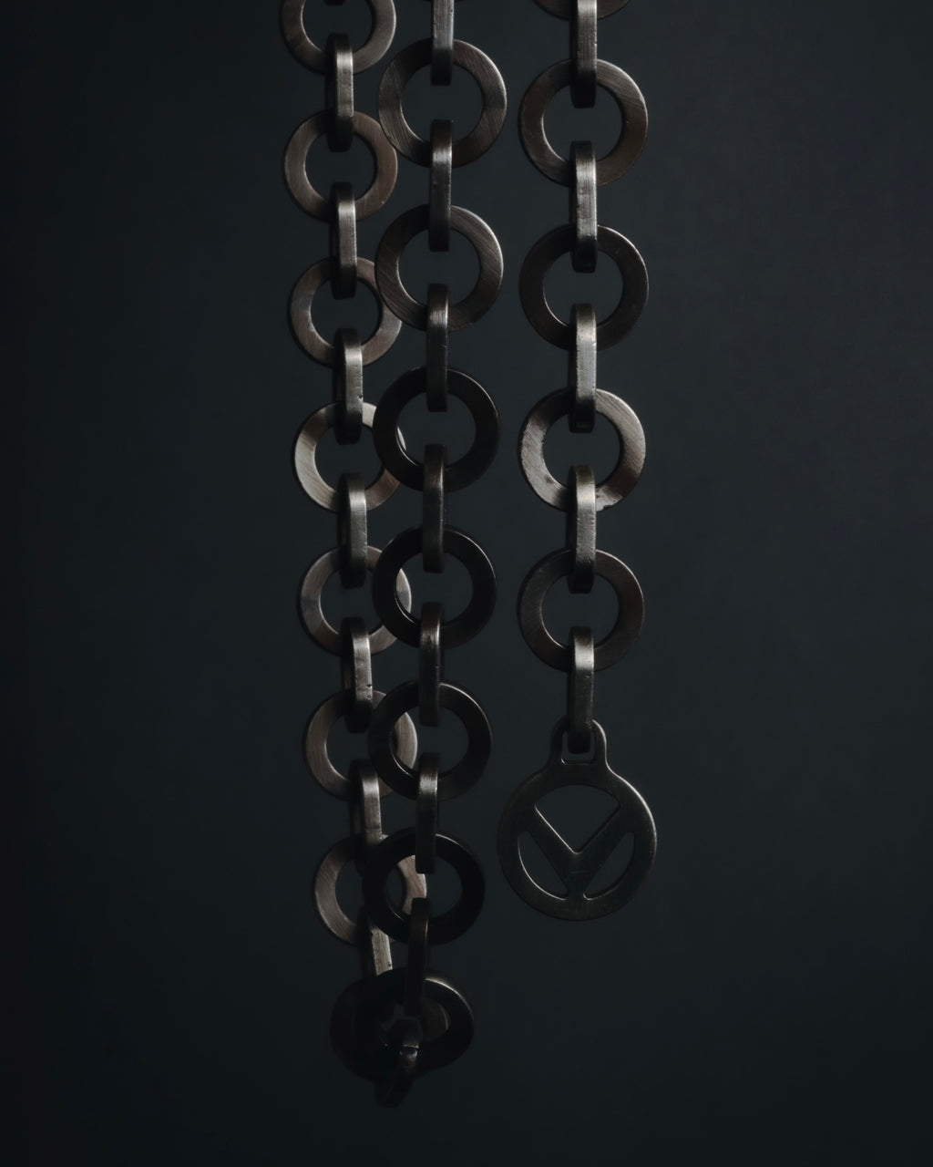 "VALENTINO GARAVANI" 2010’s dark romantic statement necklace＆belt