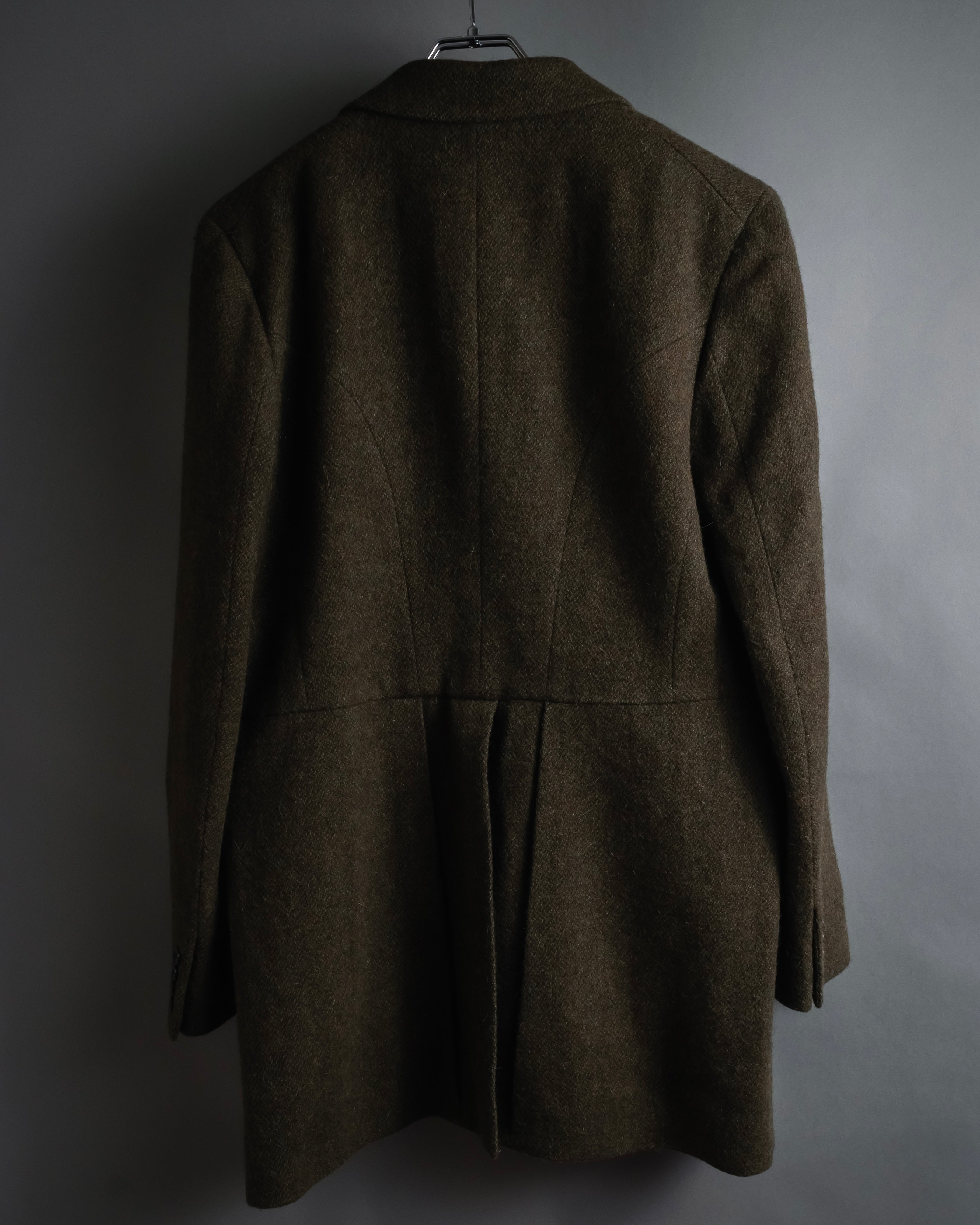"Polo Ralph Lauren" Alpaca-blend long tailored jacket