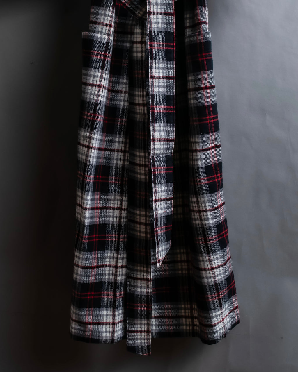 "POLO Ralph Lauren" Check pattern oversized belted gown coat