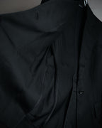 “GUCCI” Early 2000s satin peak lapel tailored jacket