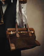 -SPECIAL- "GUCCI" 70's Micro GG suede turn-lock handbag