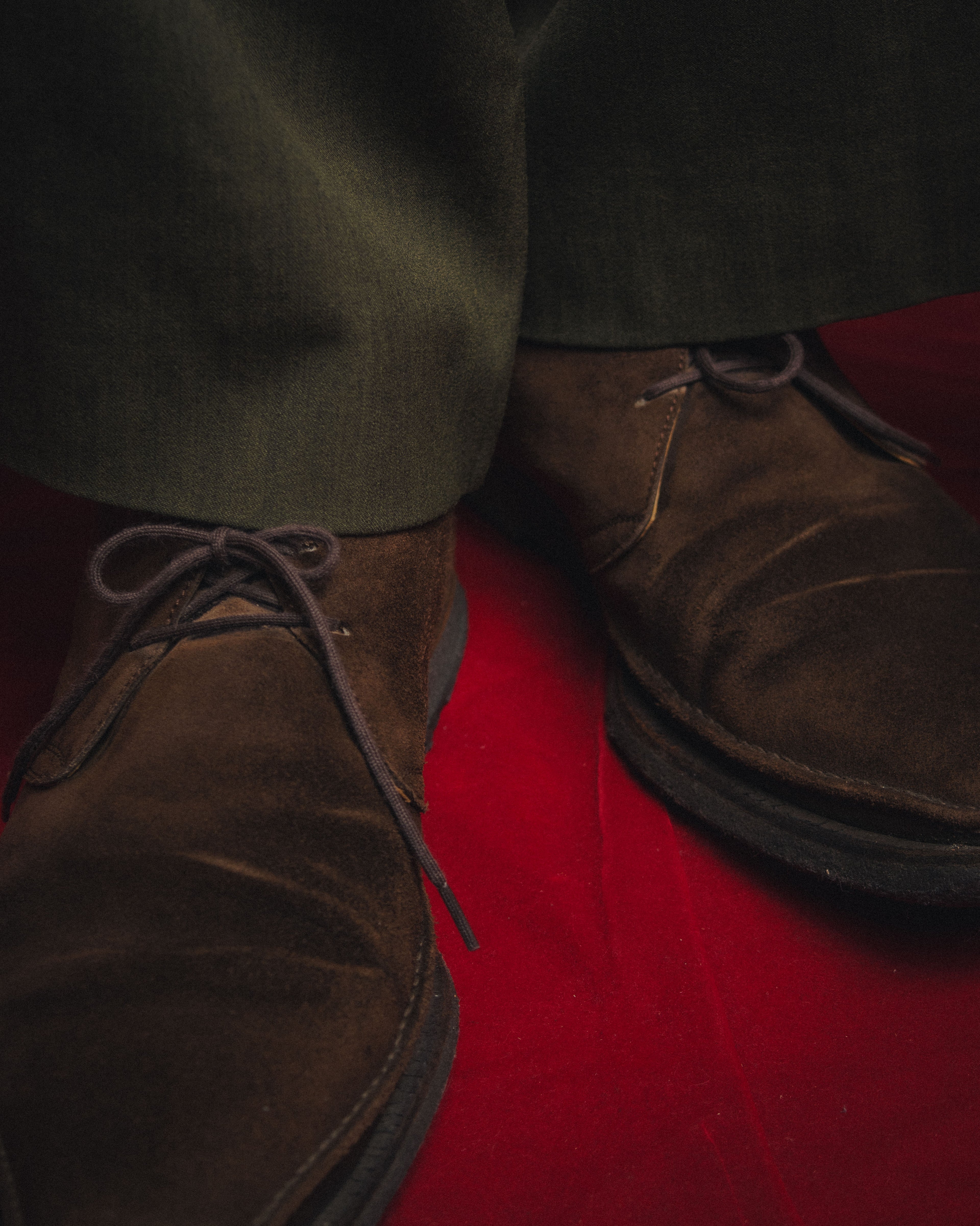 -SPECIAL- “HERMÈS” 1998-2003 Suede square toe chukka boots