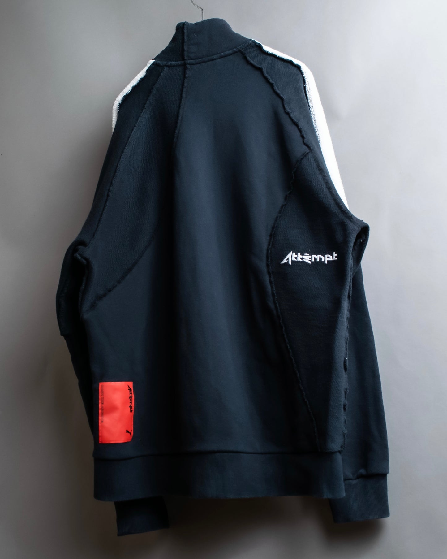 "PUMA" Pile switching design zip up track jacket