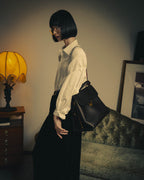 –SPECIAL– "Salvatore Ferragamo" 10's-20's Structured leather top-handle shoulder bag