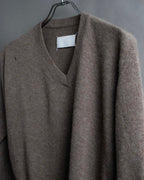 "MAISON MARGIELA 2005's AW " Twisted detail V-neck knit