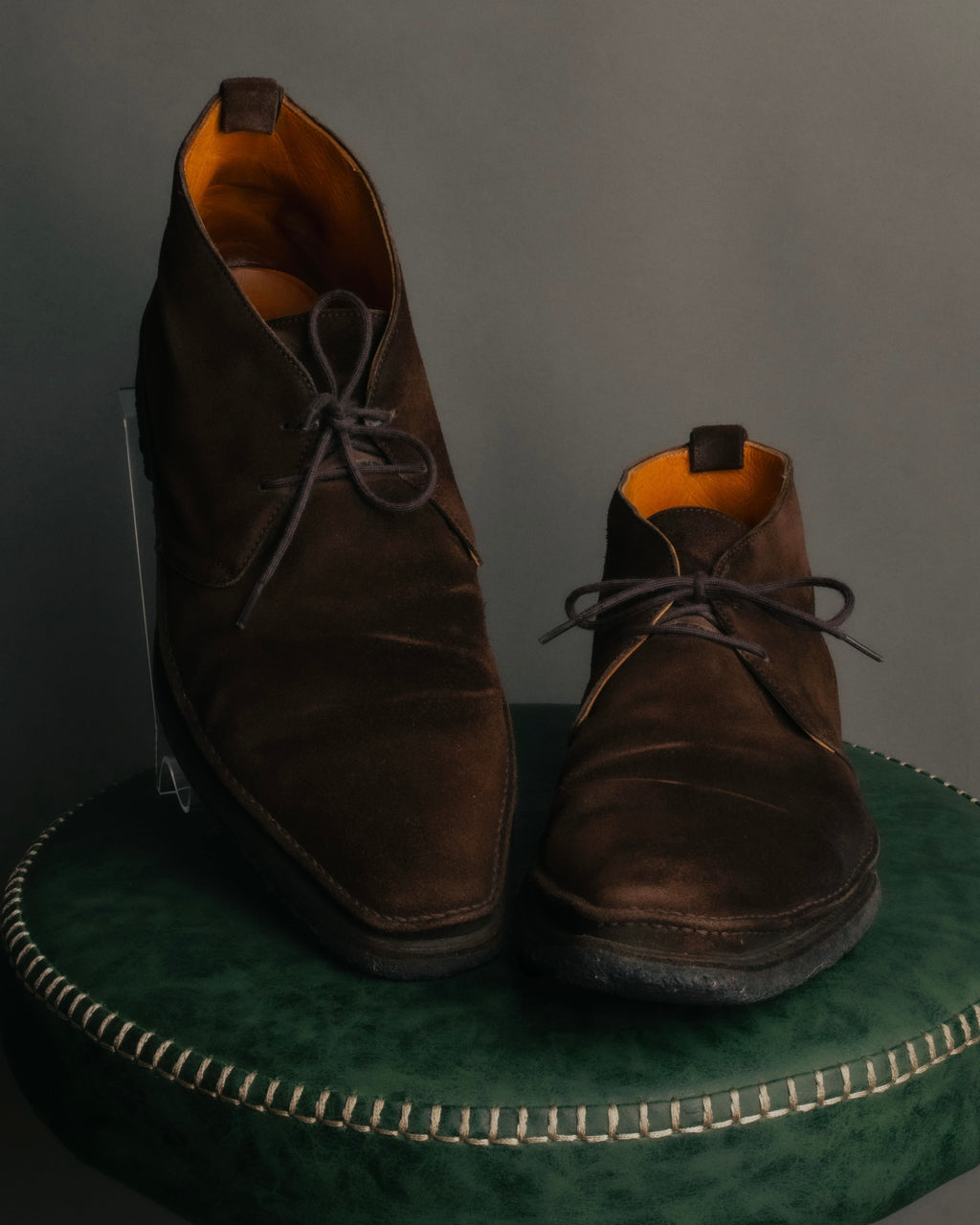 -SPECIAL- “HERMÈS” 1998-2003 Suede square toe chukka boots