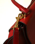 CÉLINE by Phoebe Philo
/ "Trapeze Medium" Hand Bag Red