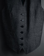 "Christian Dior" 23SS half double-breasted structured gilet