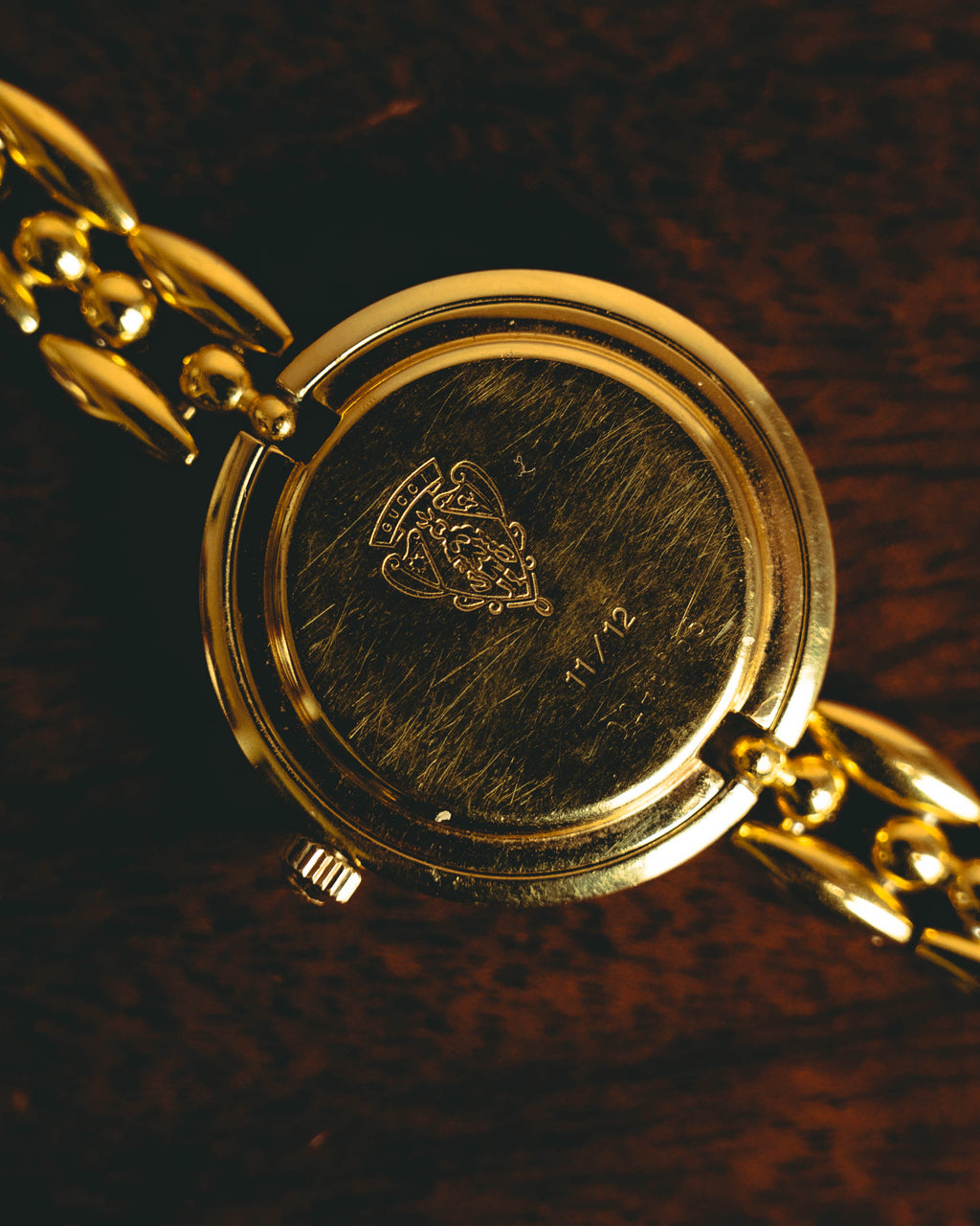 –SPECIAL– "GUCCI" 80's-90's Elegant gold tone wristwatch