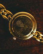 –SPECIAL– "GUCCI" 80's-90's Elegant gold tone wristwatch
