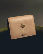 "GUCCI" 2010's-20's Pink bee motif trifold wallet
