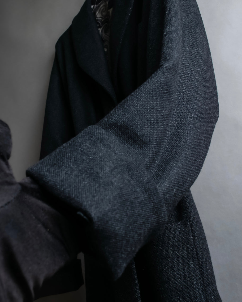 "ETRO" Shawl collar belted mid-length coat