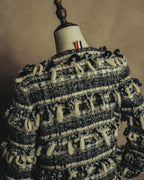 "THOM BROWNE" 2010's-20's Textured double breasted boucle coat