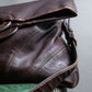 "Sergio Rossi" Foldable landscape design 2way leather bag