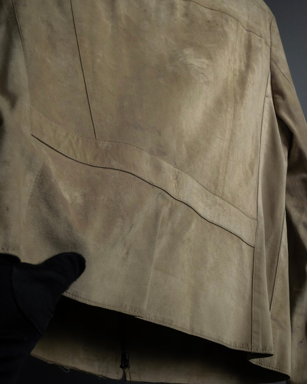 "GUCCI" Sand beige suede set up