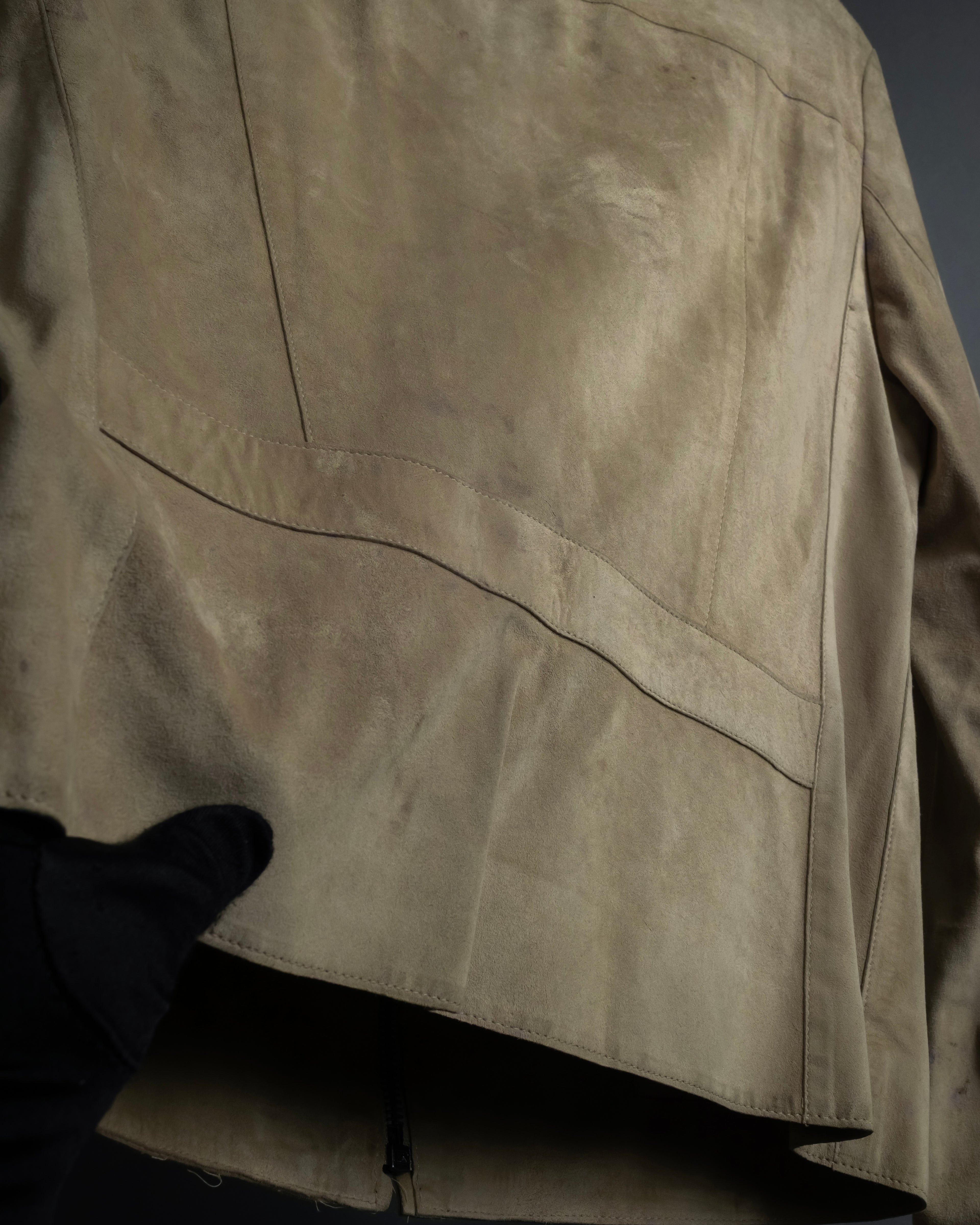 "GUCCI" Sand beige suede set up