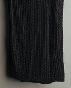 "Yves Saint Laurent" 80's-90's Metallic ribbed sleeveless knit top