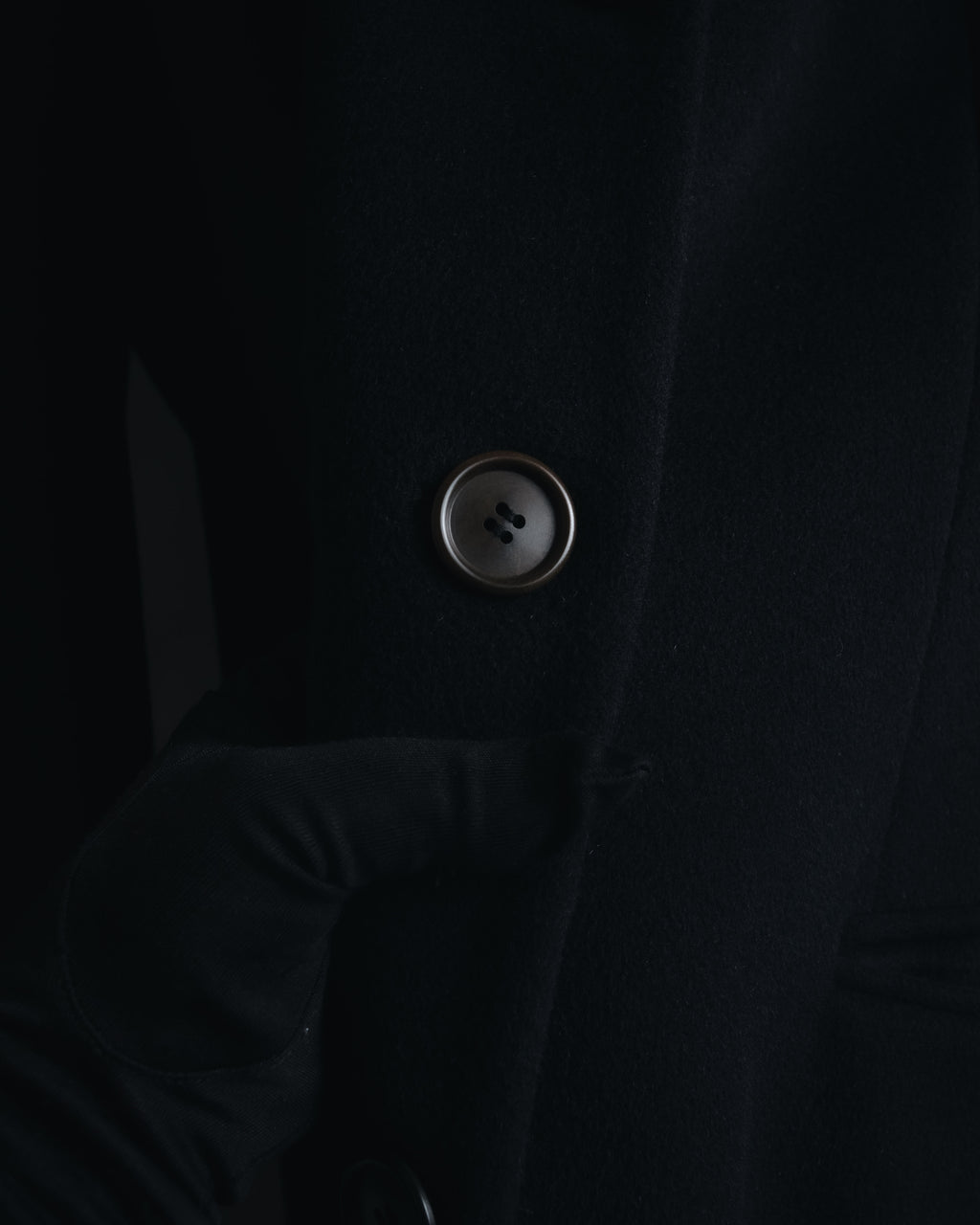 "GIORGIO ARMANI" 90’s Minimalist draped maxi long coat