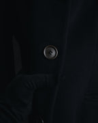 "GIORGIO ARMANI" 90’s Minimalist draped maxi long coat