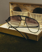 "Christian Dior" 80's Oversized aviator sunglasses