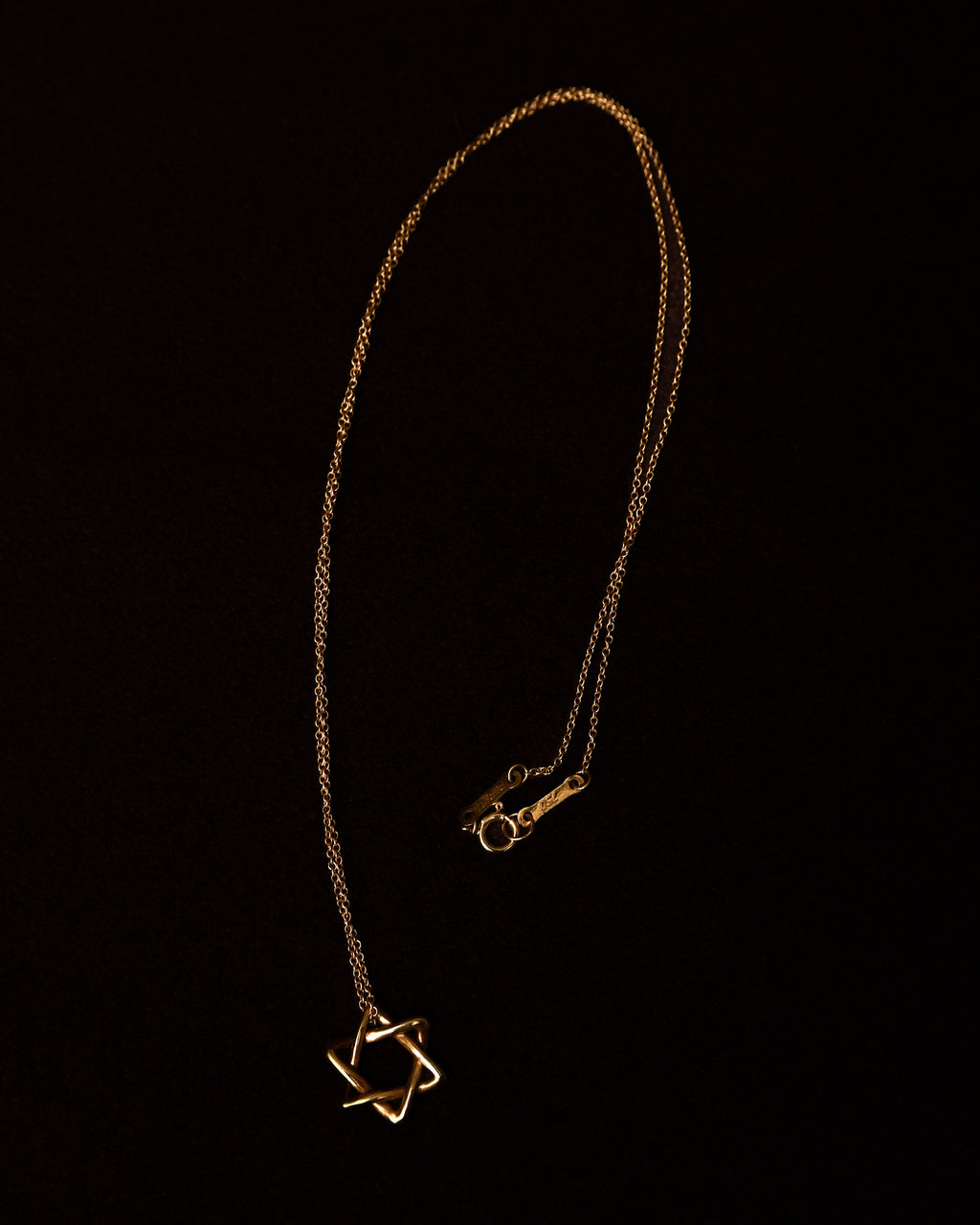 Tiffany&Co./ “Star of David” 18K Yellow Gold Necklace