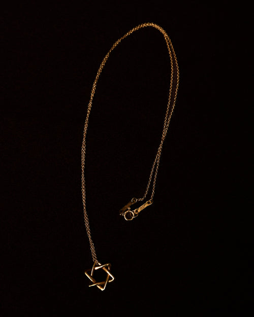 Tiffany&Co./ “Star of David” 18K Yellow Gold Necklace