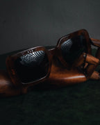 "CELINE" 2021-2024 triomphe metal temple acetate sunglasses