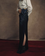 -SPECIAL– “Maison Martin Margiela” 12SS Draped satin maxi skirt