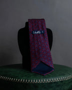 "HERMES" Geometric pattern silk necktie