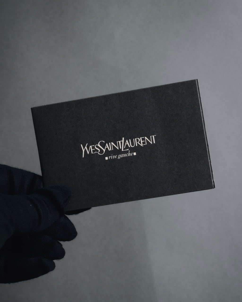 "YVES SAINT LAURENT" Stud-embellished monogram bi-fold wallet