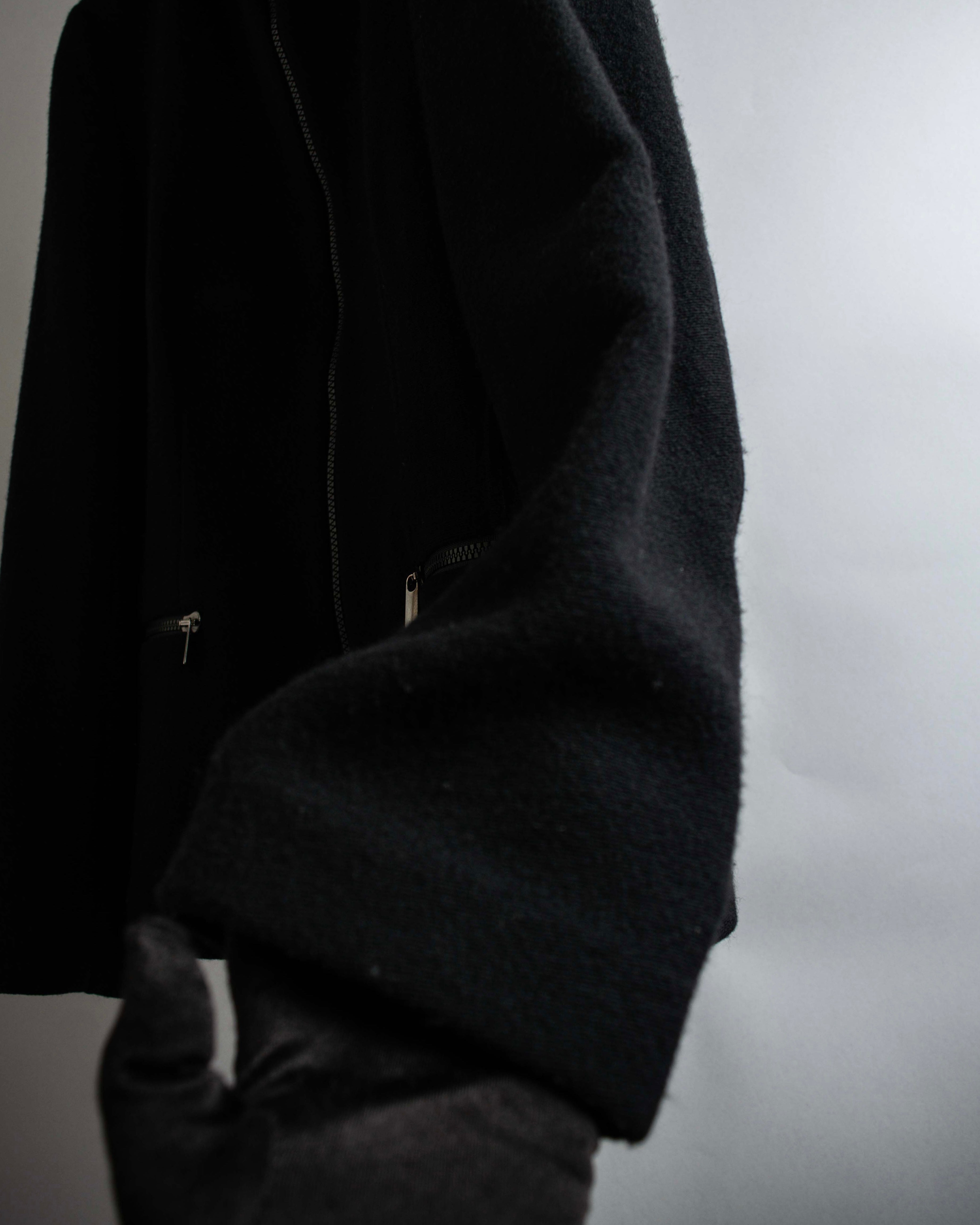 "GIORGIO ARMANI" Minimal design double zip-up jacket