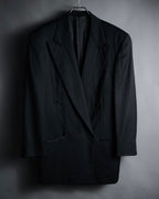 "GIORGIO ARMANI" 90’s draped double breasted suit set-up