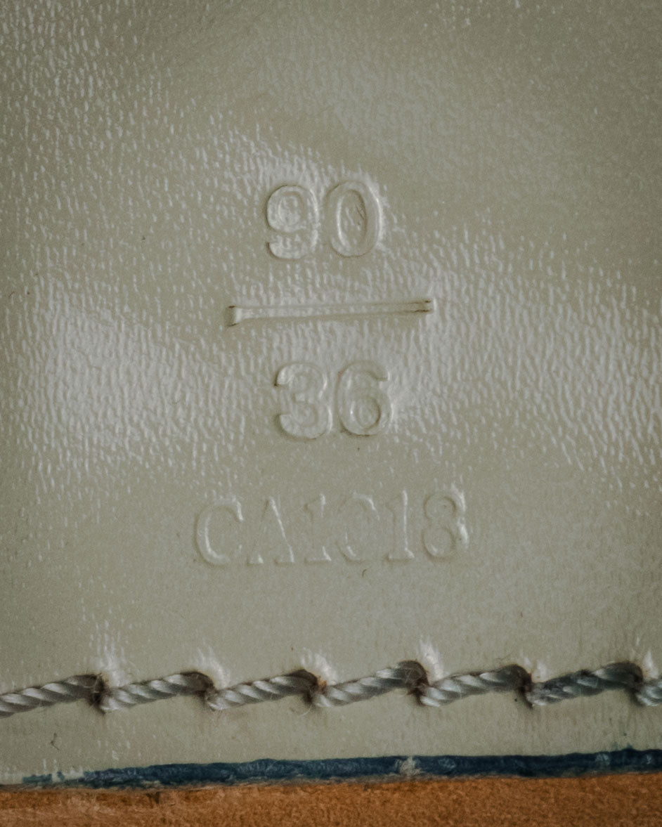 "LOUIS VUITTON" 00’s perforated monogram leather belt