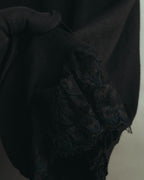 "GUCCI" 90's-10's Delicate lace-trim knit tank top