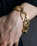 Salvatore Ferragamo Big Gancini gold chain bracelet