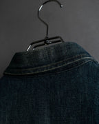 "GUCCI" Vintage faded shaped denim jacket