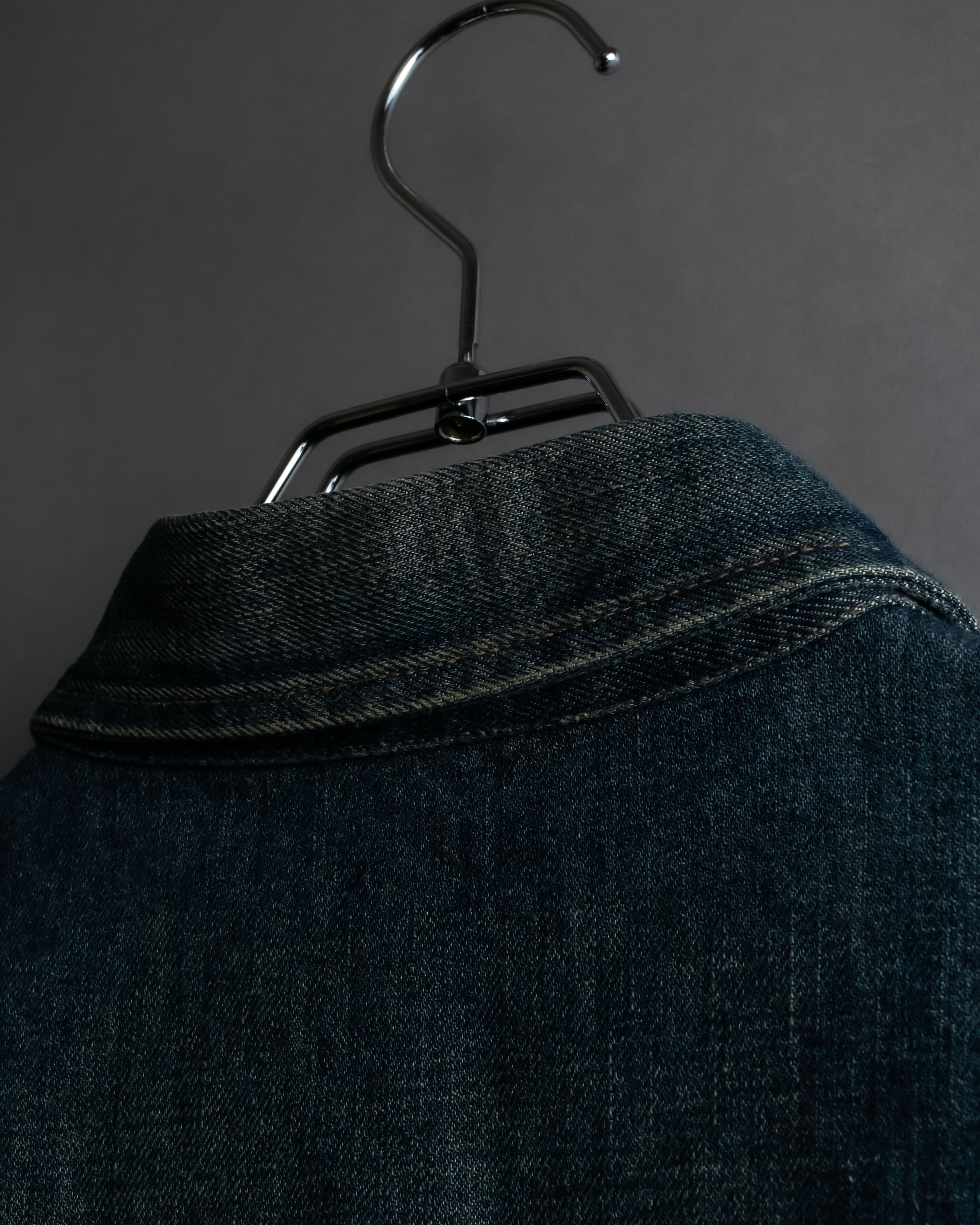 "GUCCI" Vintage faded shaped denim jacket