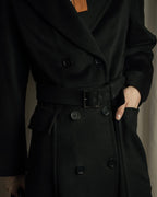 "Max Mara" Belted double breasted maxi trench coat