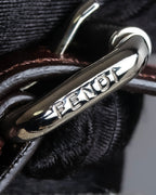 "FENDI" Animal embroidery design boa combination shoulder bag