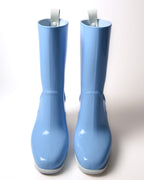 Christian Louboutin/ 70 High Heel PVC Rain Boots Sky Blue
