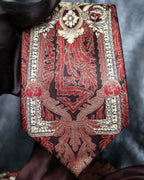 "GIANFRANCO FERRE" Beautiful botanical and frame design necktie